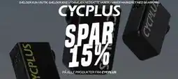 Børkop Cykler SPAR 15%.PÅ ALLE PRODUKTER FRA CYCPLUS tilbud