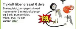 Harald Nyborg Trykluft tilbehørssæt 6 dele tilbud