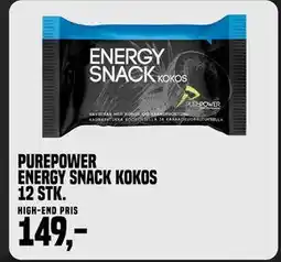 Børkop Cykler PurePower Energy Snack Kokos 12 stk tilbud
