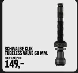 Børkop Cykler Schwalbe Clik Tubeless Valve 60 mm tilbud