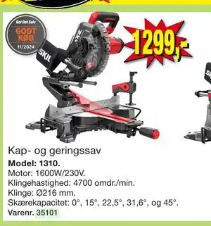 Harald Nyborg Kap- og geringssav tilbud