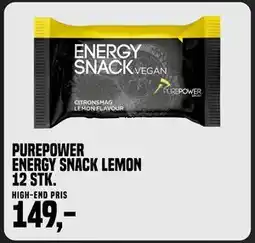 Børkop Cykler PurePower Energy Snack Lemon 12 stk tilbud