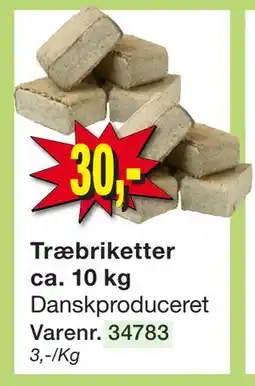 Harald Nyborg Træbriketter ca. 10 kg tilbud