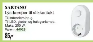 Lysdæmper til stikkontakt