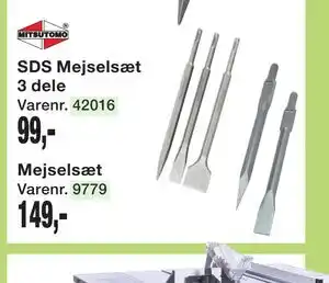 Harald Nyborg SDS Mejselsæt 3 dele tilbud
