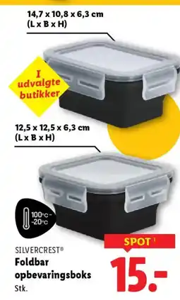 Lidl SILVERCREST® Foldbar opbevaringsboks tilbud