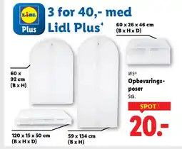 Lidl W5Ⓡ Opbevarings- poser tilbud