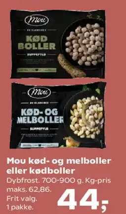 SuperBrugsen Mou kød- og melboller eller kebabboler tilbud