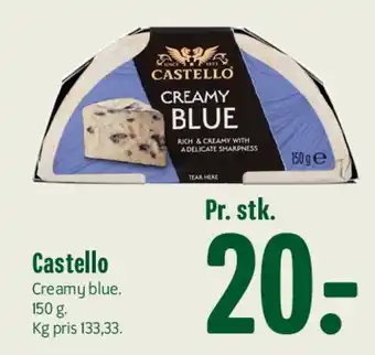 Min Købmand Castello Creamy Blue tilbud