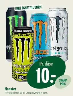 Min Købmand Monster (energy drink) tilbud