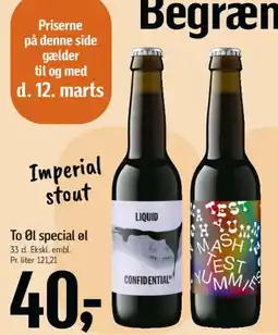 Føtex To Øl special øl tilbud