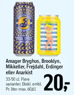 Føtex Amager Bryghus / Brooklyn / Mikkeller m.fl. (alkoholfri) tilbud