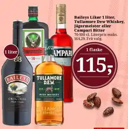 Dagli'Brugsen Baileys, Tullamore D.E.W., Jägermeister eller Campari tilbud