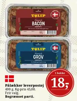 Dagli'Brugsen Tulip leverpostej tilbud