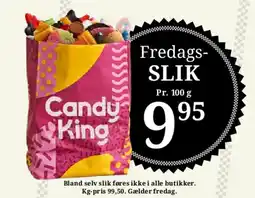 Dagli'Brugsen Fredags-SLIK (Candy King) tilbud