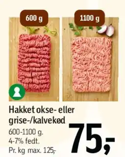 Føtex Hakket okse- eller grise-/kalve-/svine tilbud