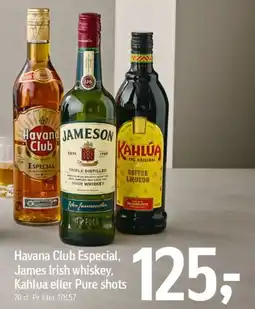 Føtex Havana Club Especial / Jameson / Kahlúa tilbud