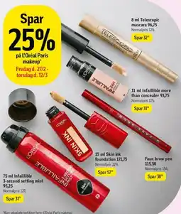 Føtex L'Oréal Paris makeup - tilbud tilbud