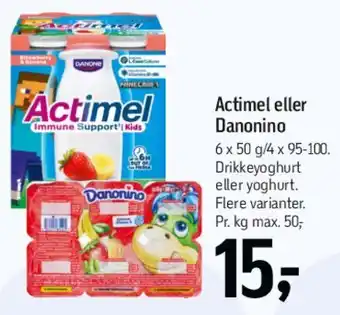 Føtex Actimel / Danonino tilbud