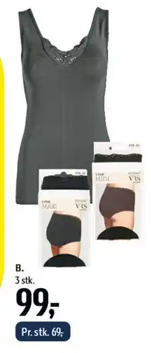 Føtex V.I.S. undertrøje / camisole - 3 stk. tilbud