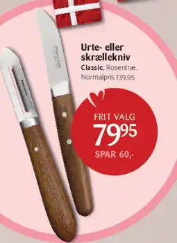 Kop & Kande Urte- eller skrælkniv tilbud