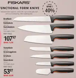 Kop & Kande Fiskars Functional Form knive tilbud