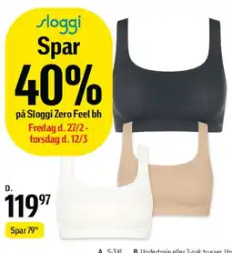 Føtex Sloggi Zero Feel bh tilbud