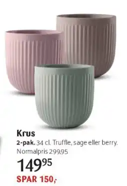 Kop & Kande Krus (2-pak) tilbud