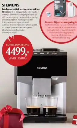Kop & Kande Siemens fuldautomatisk espressomaskine tilbud