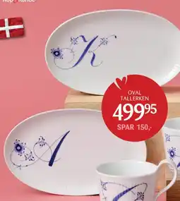 Kop & Kande Tallerken oval tilbud