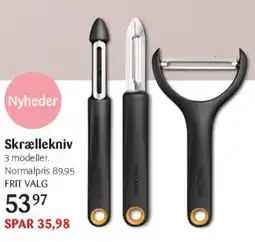 Kop & Kande Skrællekniv (3 modeller) tilbud