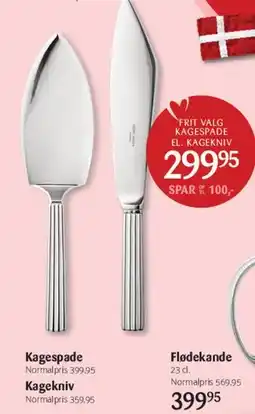 Kop & Kande Kagespade / Kagekniv tilbud
