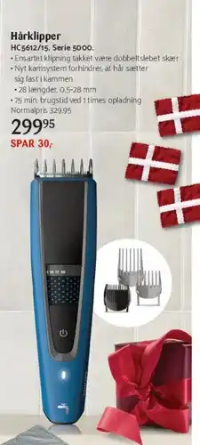 Kop & Kande Hårklipper HC5612/15, Serie 5000 tilbud
