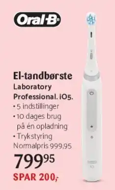 Kop & Kande El-tandbørste Laboratory Professional iO5 tilbud