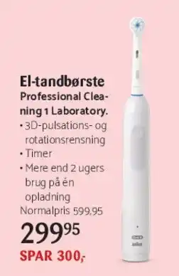 Kop & Kande El-tandbørste Professional Clean tilbud