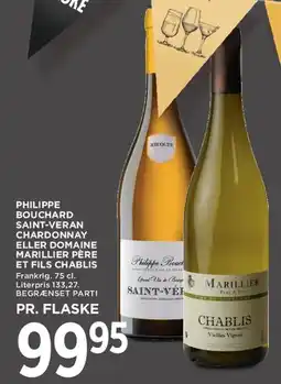 MENY Philippe Bouchard / Mariller Pere et Fils - Saint-Véran / Chablis tilbud