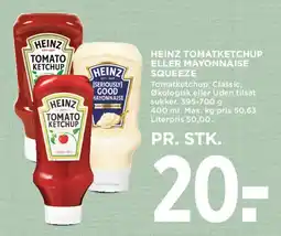MENY Heinz Tomatketchup / Mayonnaise Squeeze tilbud