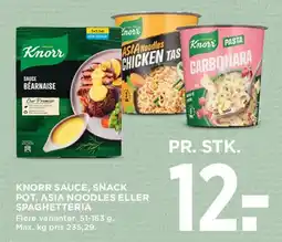 MENY Knorr sauce / Snack Pot / Asia Noodles / Spaghetti tilbud