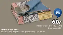 JYSK INKALIVE vattæppe tilbud