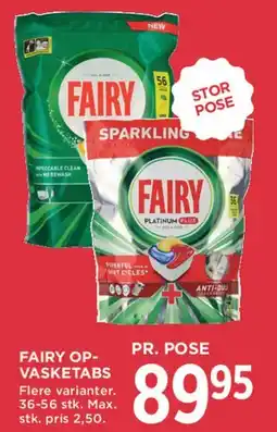 MENY Fairy opvasketabs (stor pose) tilbud