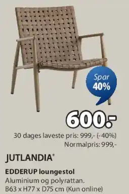 JYSK EDDERUP loungestol tilbud