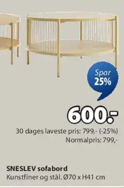 JYSK Sofabord tilbud