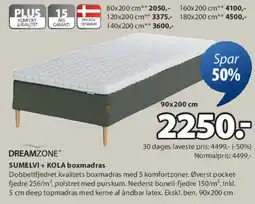 JYSK Boxmadras (90x200 cm) tilbud