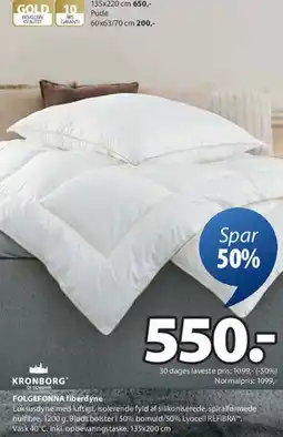 JYSK Kronborg fiberdyne tilbud