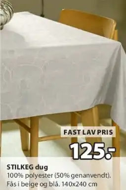 JYSK STILKØG dug tilbud