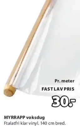 JYSK MYRRAPP voksdug (pr. meter) tilbud