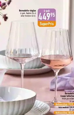 Imerco Bernadotte vinglas tilbud