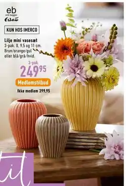 Imerco Lilje mini vasesæt tilbud
