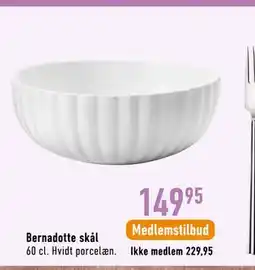 Imerco Bernadotte skål tilbud