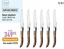 Imerco Ranch steakkniv tilbud